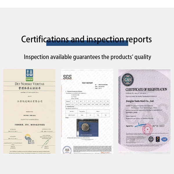 Jiangsu Xuda Steel Industry Co., LTD Ποιοτικός έλεγχος